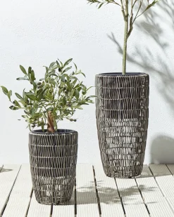 Zestaw 2 donic CHELONE Technorattan 26/34 cm Brązowy