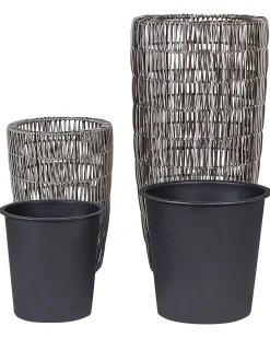 Zestaw 2 donic CHELONE Technorattan 26/34 cm Brązowy