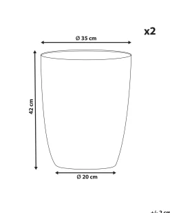 Zestaw 2 donic CROTON 35 cm Złamana biel