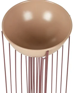 Zestaw 2 donic na nóżkach FICARIA Metal 22 cm Różowy