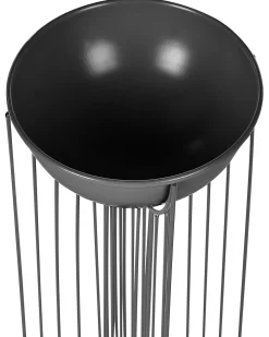 Zestaw 2 donic na nóżkach FICARIA Metal 22 cm Czarny