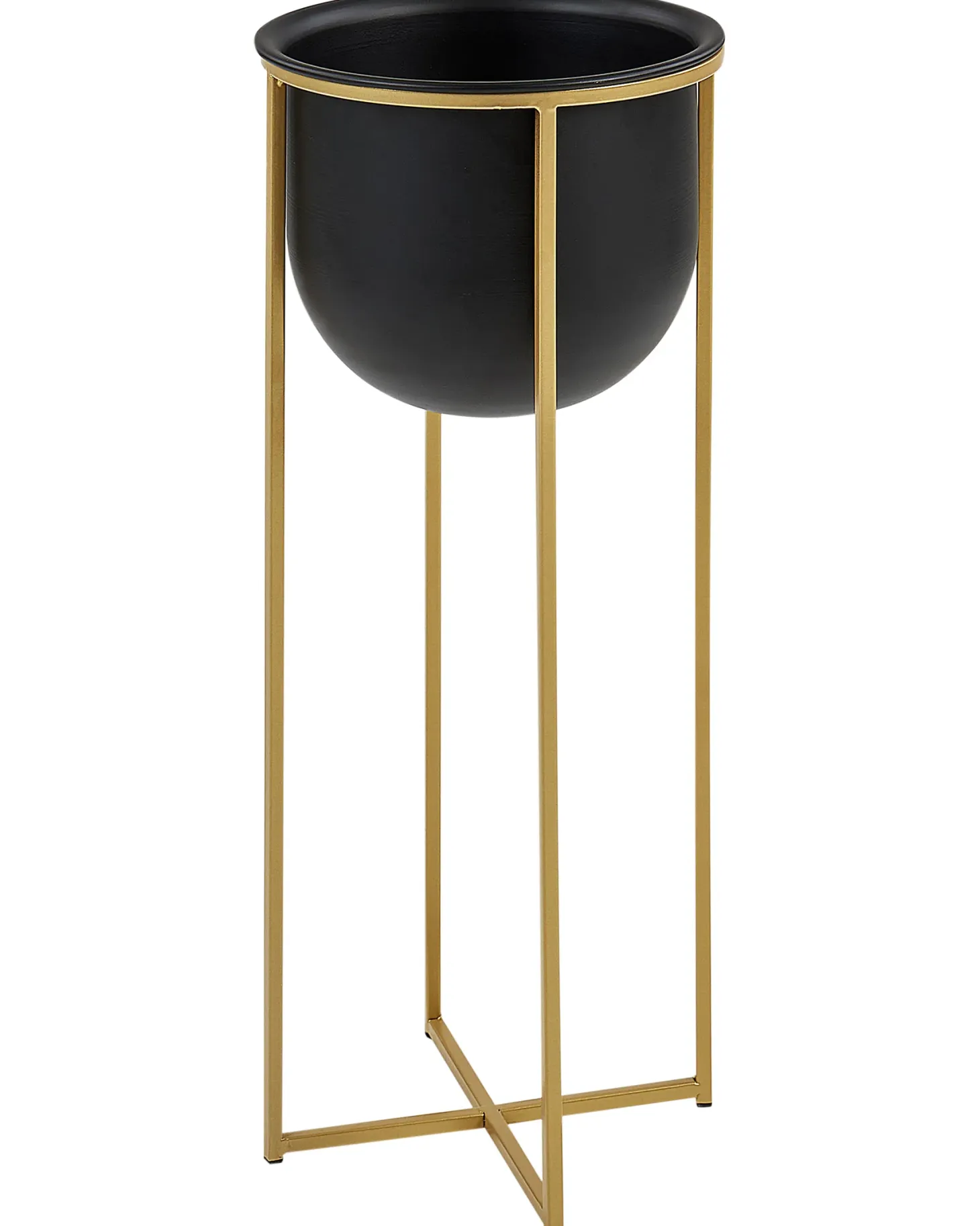 Zestaw 2 donic na nóżkach THUJA Metal 21 cm Czarny