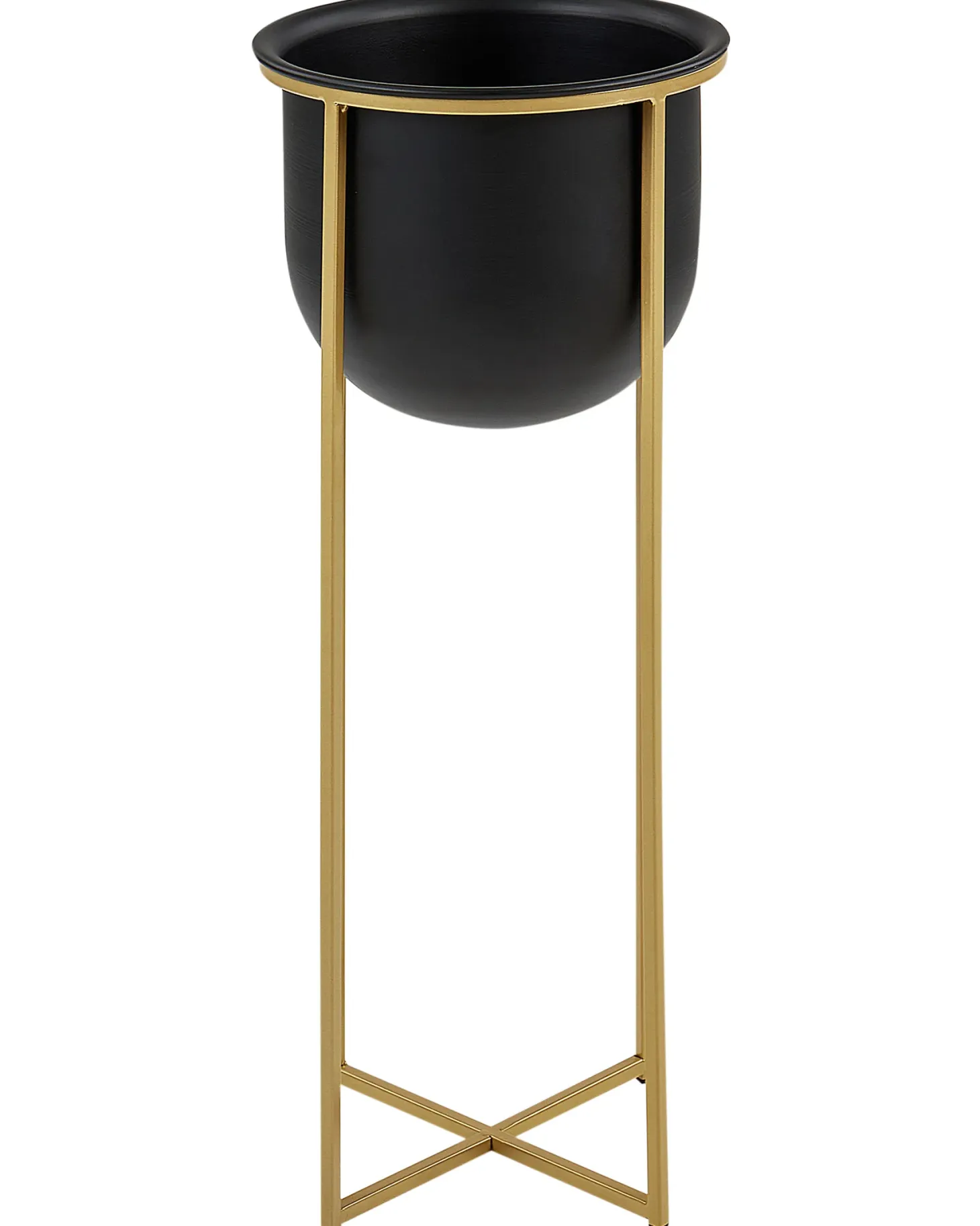 Zestaw 2 donic na nóżkach THUJA Metal 21 cm Czarny