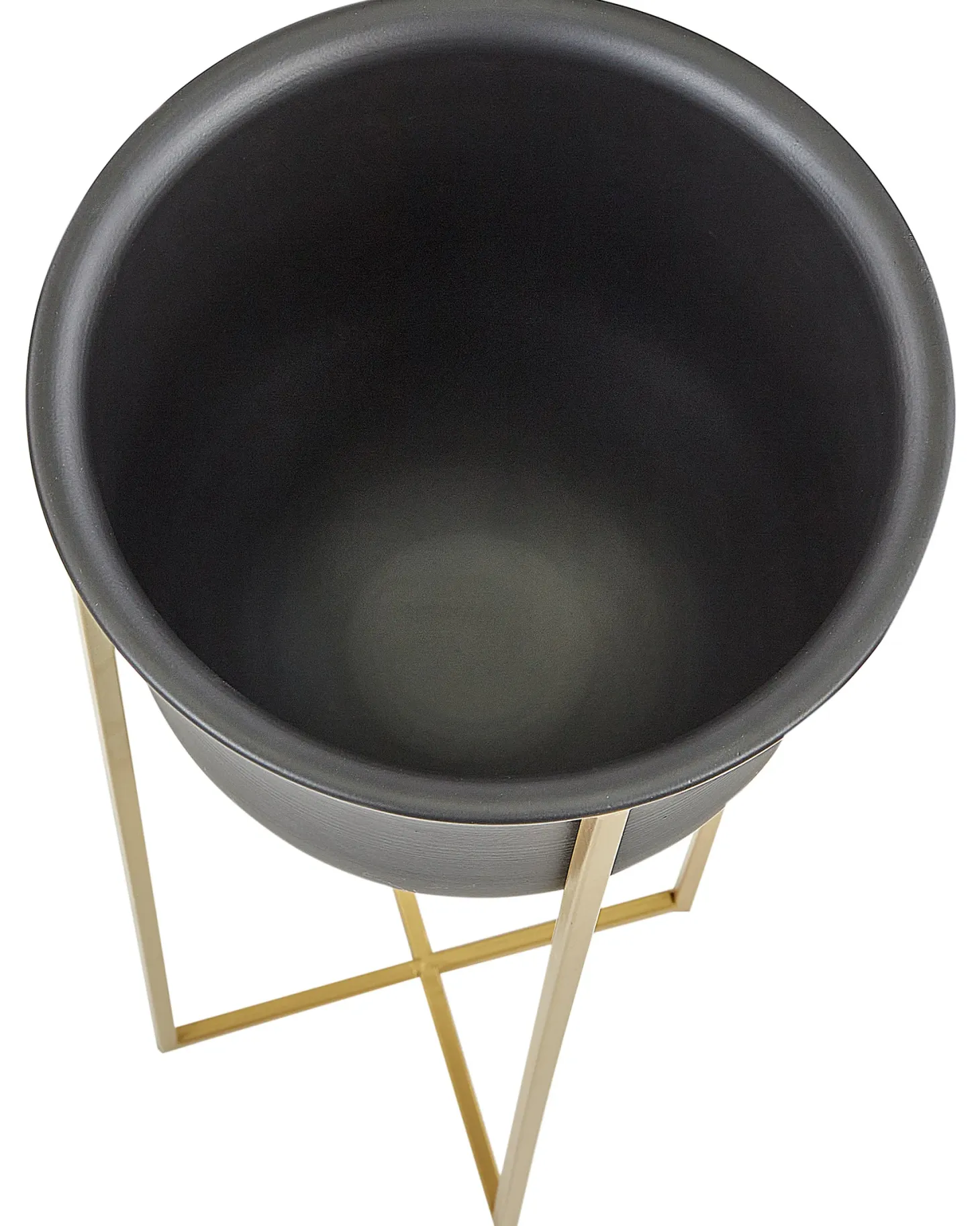 Zestaw 2 donic na nóżkach THUJA Metal 21 cm Czarny