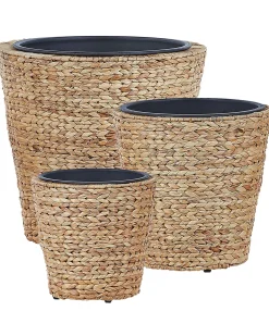 Zestaw 3 donic PLAKA 29/37/49 cm Naturalny Hiacynt wodny