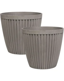 Zestaw 2 donic POKA 36 cm Beżowoszary