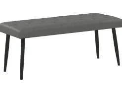 Outlet Ekoskóra ESSONNE 180 x 200 cm Łóżka Podwójne|Łóżka Skórzane