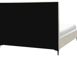 Discount SEZANNE Boucle Złamana biel 180 x 200 cm Łóżka Tapicerowane|Łóżka Podwójne