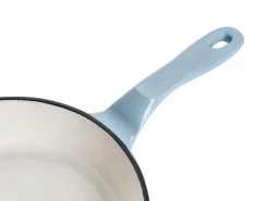 Zestaw żeliwnych naczyń 7 elementów FERRANO Błękitny