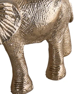 Zestaw 2 figurek dekoracyjnych Słoń SEDLARI Metal Złoty