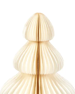 Zestaw 3 figurek dekoracyjnych NILGIRI Choinka 15/20/25 cm Beżowy