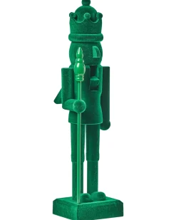 Zestaw 2 figurek dekoracyjnych FLATEY Dziadek do orzechów 40 cm Zielony