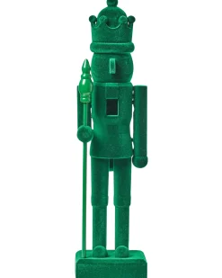 Zestaw 2 figurek dekoracyjnych FLATEY Dziadek do orzechów 40 cm Zielony