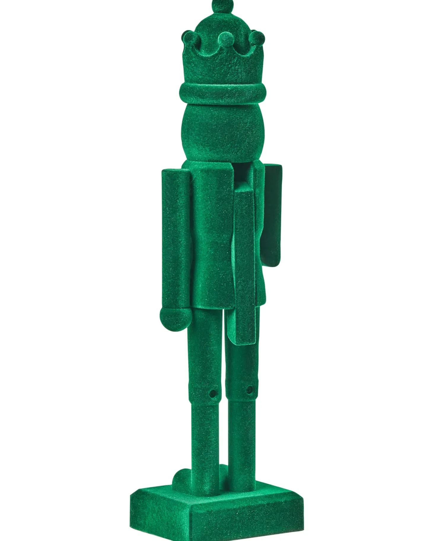 Zestaw 2 figurek dekoracyjnych FLATEY Dziadek do orzechów 40 cm Zielony