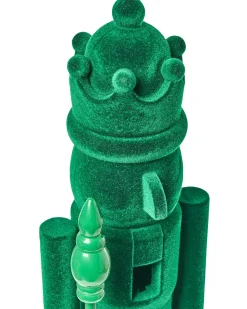 Zestaw 2 figurek dekoracyjnych FLATEY Dziadek do orzechów 40 cm Zielony