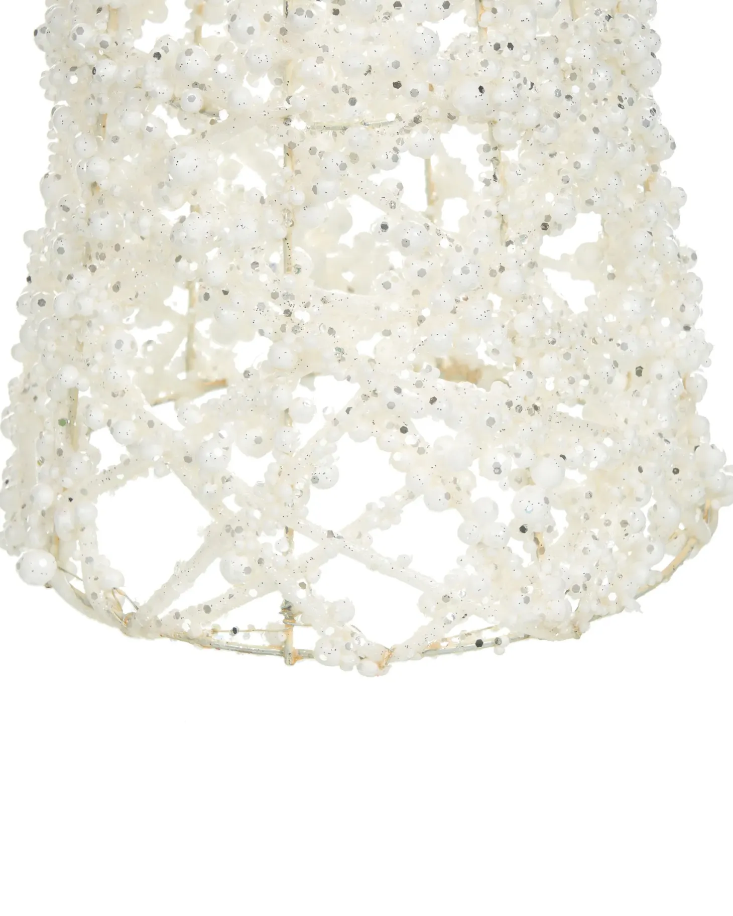 Zestaw 3 figurek dekoracyjnych ROSAN Choinka 40/50/60 cm Biały