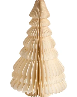 Zestaw 2 figurek dekoracyjnych SKJOMA Choinka 15/20 cm Beżowy