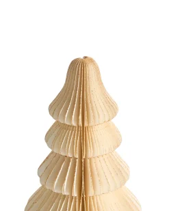Zestaw 2 figurek dekoracyjnych SKJOMA Choinka 15/20 cm Beżowy