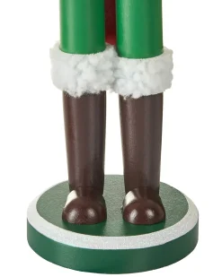 Zestaw 2 figurek dekoracyjnych BODSJON Dziadek do orzechów 35 cm Czerwony/ biały