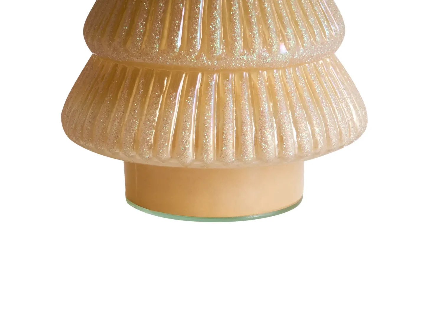 Zestaw 2 figurek dekoracyjnych FLAREN Choinka 20/25 cm Beżowy