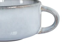 Zestaw 4 filiżanek ze spodkami JUNIPER Kamionka Błękitny