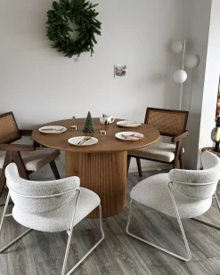 Discount Zestaw 2 foteli KOLSVA Złamana biel Wszystkie Fotele|Fotele Tapicerowane