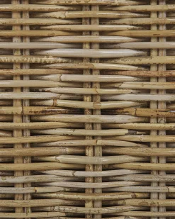 Zestaw 2 foteli ogrodowych ARDEA Rattan Jasnobrązowy