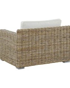 Zestaw 2 foteli ogrodowych ARDEA Rattan Jasnobrązowy