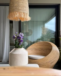 Zestaw 2 foteli ogrodowych MAIORI Rattan Naturalny