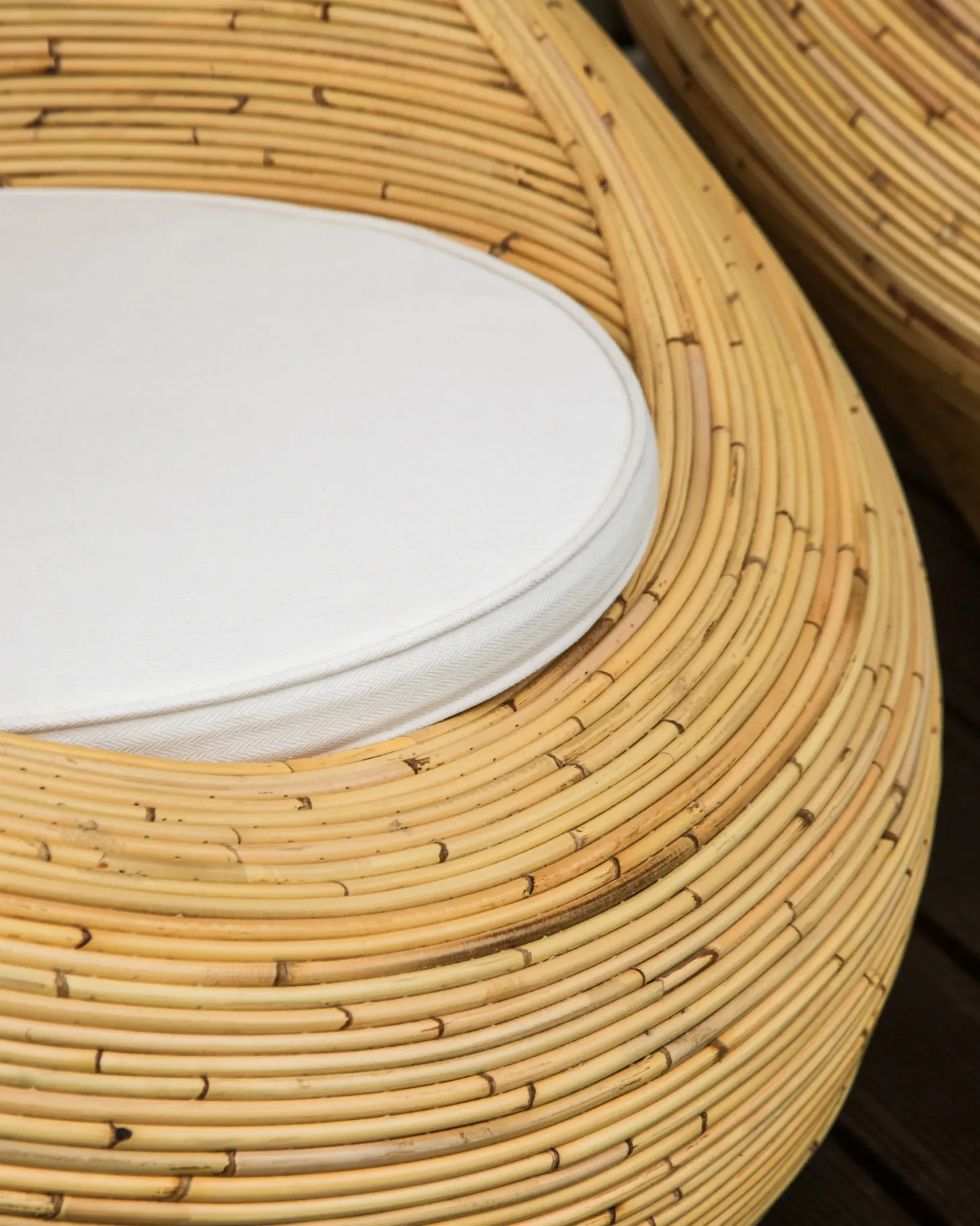 Zestaw 2 foteli ogrodowych MAIORI Rattan Naturalny