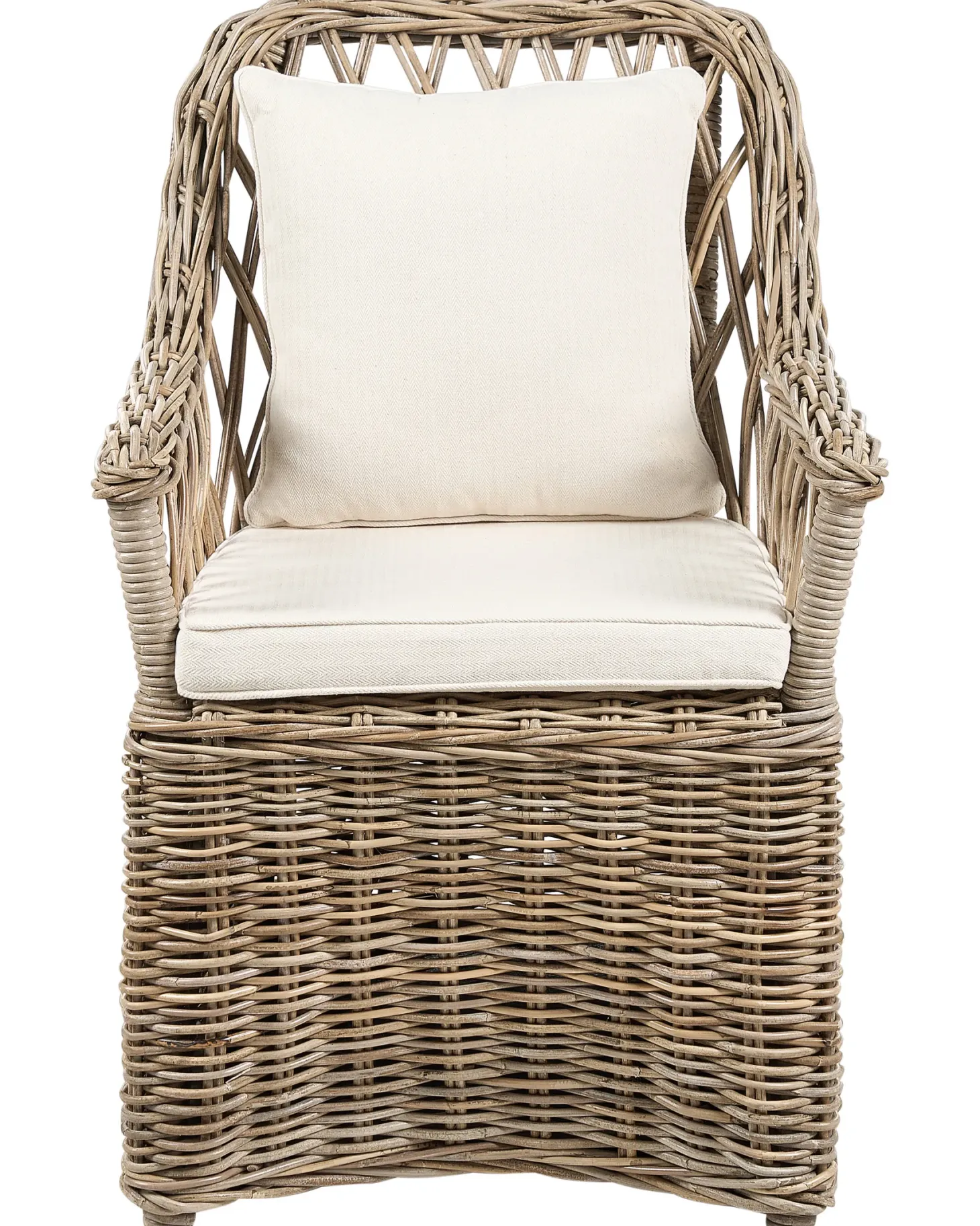 Zestaw 2 foteli ogrodowych MAROS II Rattan Naturalny