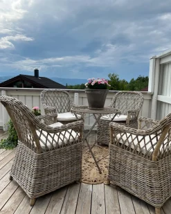 Zestaw 2 foteli ogrodowych z poduszkami MAROS Rattan Naturalny