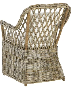 Zestaw 2 foteli ogrodowych z poduszkami MAROS Rattan Naturalny