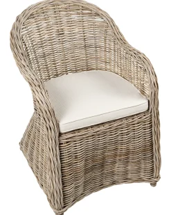 Zestaw 2 foteli ogrodowych z poduszkami SUSUA II Rattan Naturalny