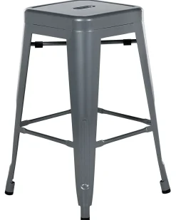 Sale Zestaw 2 hokerów barowych CABRILLO Metal Krzesła Barowe|Wszystkie Krzesła
