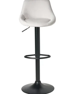 Online Zestaw 2 hokerów barowych MEDULIN Obrotowy Jasnoszary Krzesła Barowe|Wszystkie Krzesła