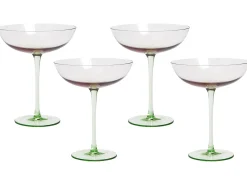 Zestaw 4 kieliszków do martini DIOPSIDE 250 ml Różowy