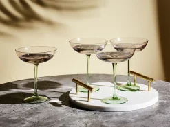 Zestaw 4 kieliszków do martini DIOPSIDE 250 ml Różowy