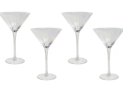 Zestaw 4 kieliszków do martini MORGANITE 220 ml Przezroczysty
