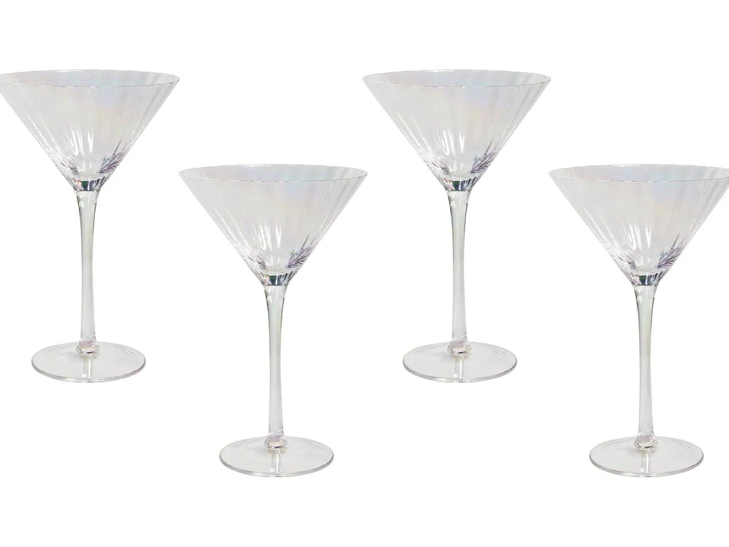 Zestaw 4 kieliszków do martini MORGANITE 220 ml Przezroczysty
