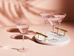 Zestaw 4 kieliszków do martini MORGANITE 220 ml Przezroczysty