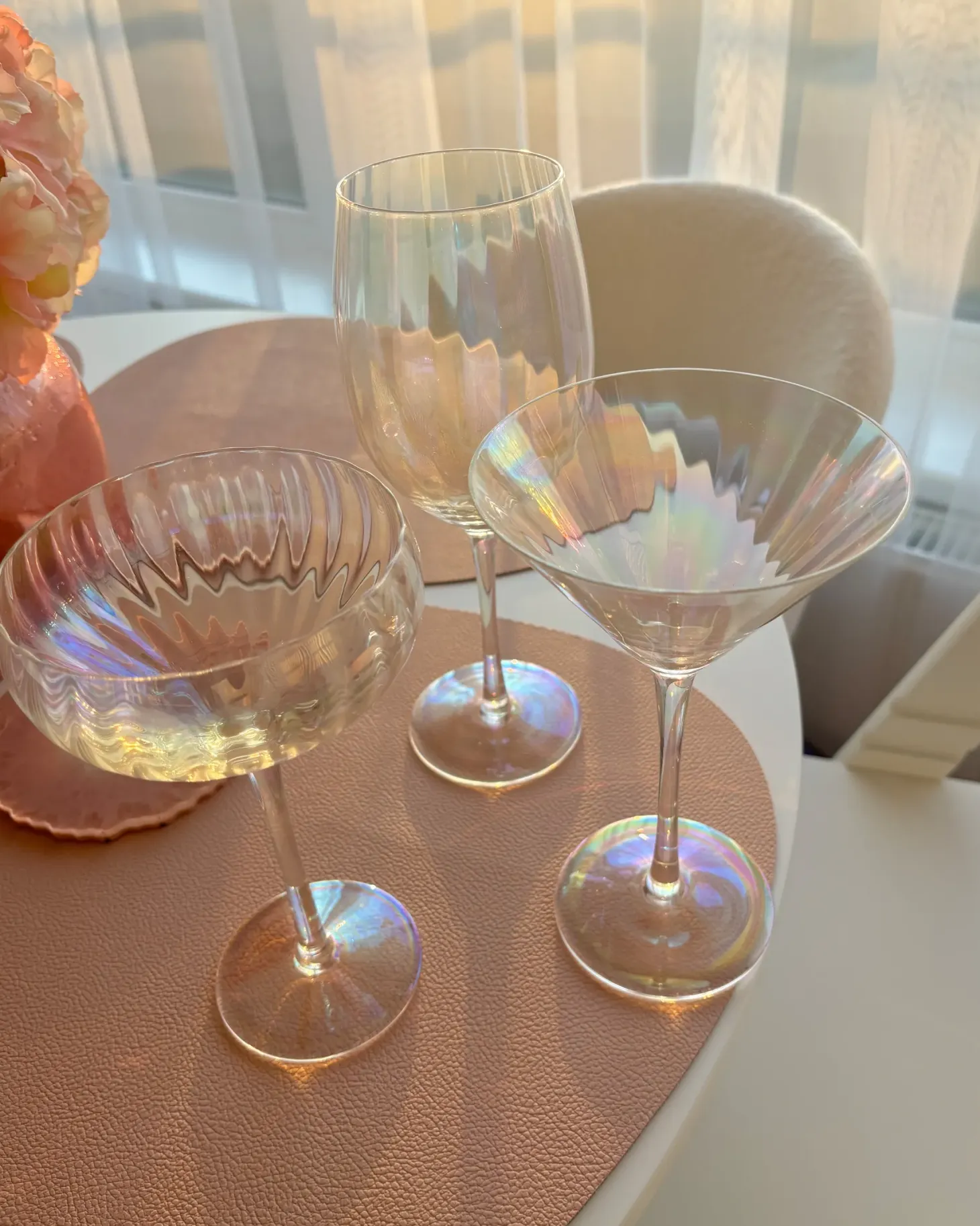 Zestaw 4 kieliszków do martini MORGANITE 220 ml Przezroczysty