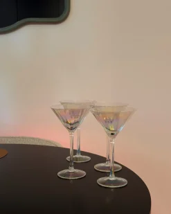 Zestaw 4 kieliszków do martini MORGANITE 220 ml Przezroczysty
