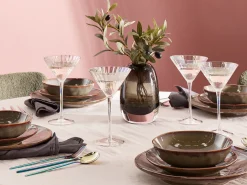 Zestaw 4 kieliszków do martini MORGANITE 220 ml Przezroczysty