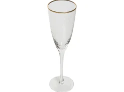Zestaw 4 kieliszków do szampana flet TOPAZ 250 ml Przezroczysty