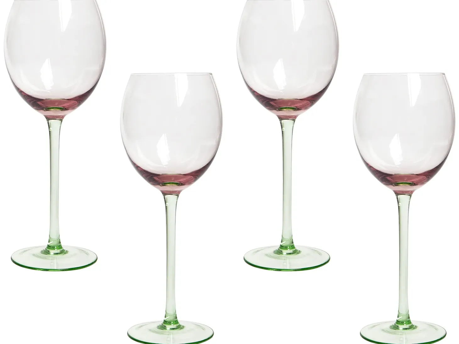 Zestaw 4 kieliszków do wina DIOPSIDE 360 ml Różowy