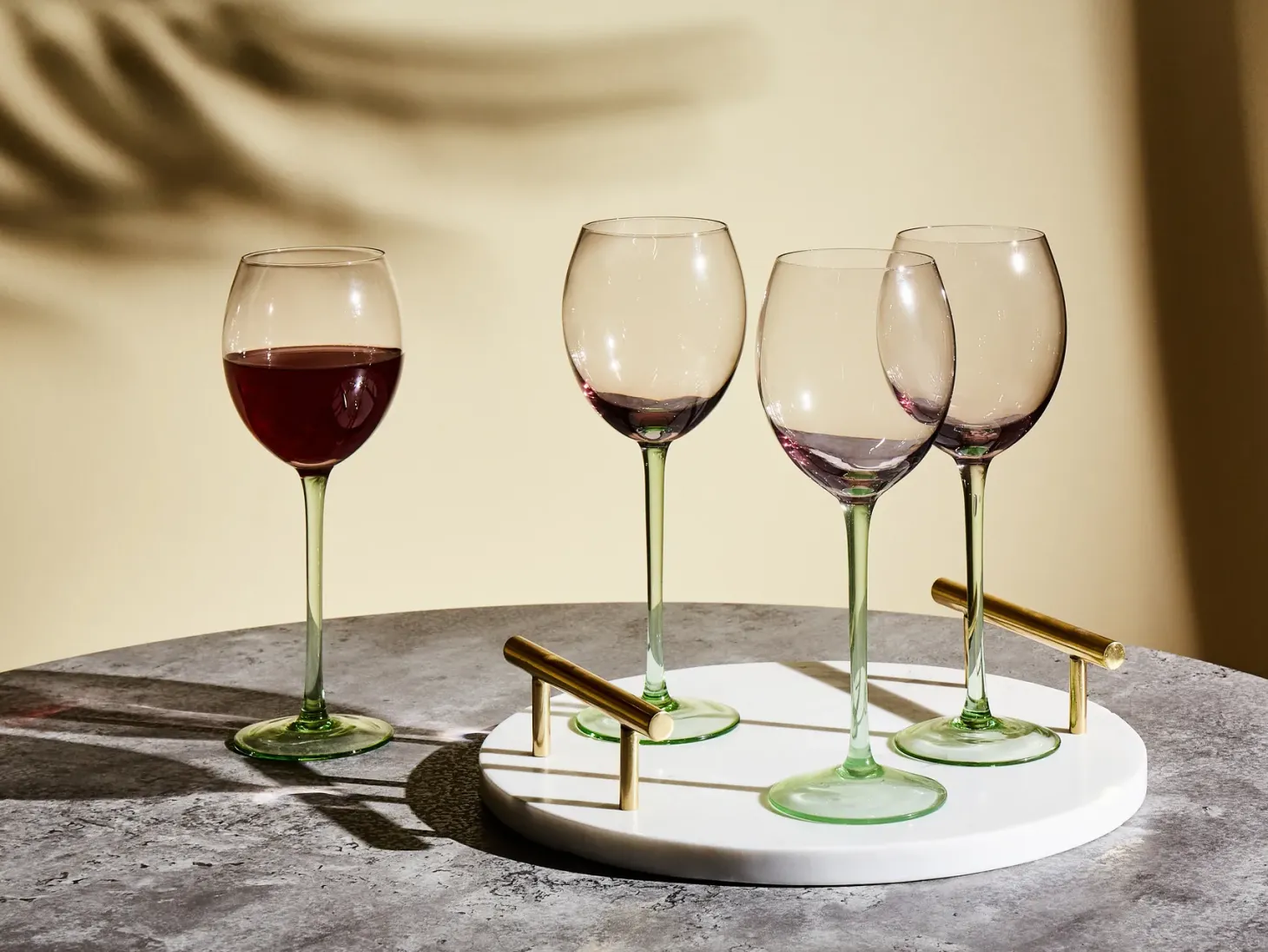 Zestaw 4 kieliszków do wina DIOPSIDE 360 ml Różowy