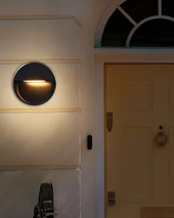 Zestaw 2 kinkietów zewnętrznych LED POMPTON Czarny