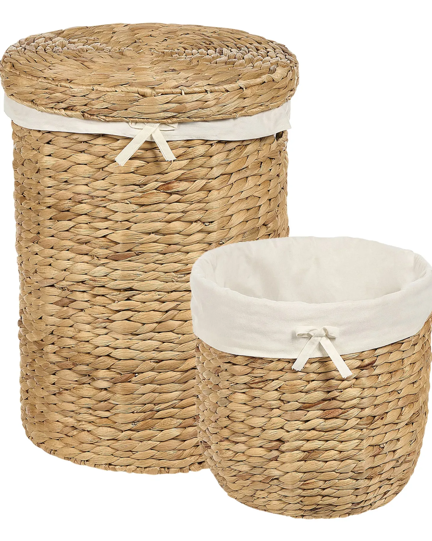 Zestaw 2 koszy DANANG Plecionka Naturalny 31/61 L