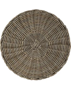 Zestaw 2 koszy na kwiaty BITOLA 40/48 cm Brązowy Technorattan